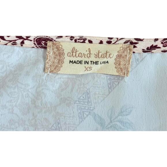 Altar’d State Patchwork Bell Sleeve Tie Top | X-Small - Picture 4 of 6